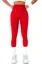 Red Solid High Rise Leggings