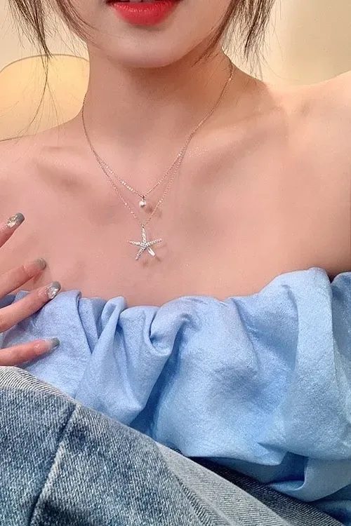Silver Layered Dainty Necklace - Image 1