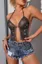 Black Rhinestones Statement Body Chain