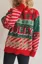 Red Typography Crew Neck Sweater