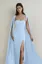 Light Blue Cape Maxi Bodycon Dress