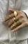 Golden Set Of 5 Rings