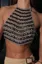 Embellished Halter Neck Body Chain Top