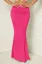 Pink High-Rise Ruched Maxi Skirt