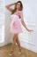 Light Pink Tiered Ruffle Mini Dress