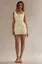 Cream Embellished A-Line Dress