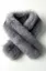 Grey Fur Winter Scarf