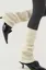 White Textured Leg Warmers