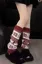 Maroon Christmas Leg Warmers