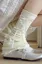 Cream Bow Leg Warmers