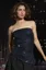 Navy Blue Sequined Tube Top