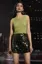 Olive Solid Glitter Mini Skirt