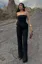 Black Solid Tube Neck Co-Ord Set