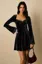 Black Sweetheart A-Line Mini Dress