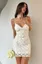 White Floral V-Neck Mini Dress