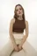 Brown Solid Cropped Top