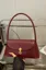 Wine Solid Chic Shoulder Bag