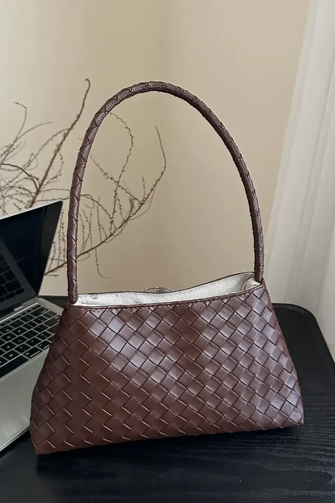 Brown Solid Pu Shoulder Bag - Image 1