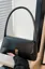 Black Solid Pu Shoulder Bag