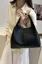 Black Solid Pu Hobo Bag