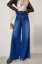 Dark Blue Wide Leg High Rise Jeans