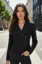 Black Fitted Crop Zipper Jacket