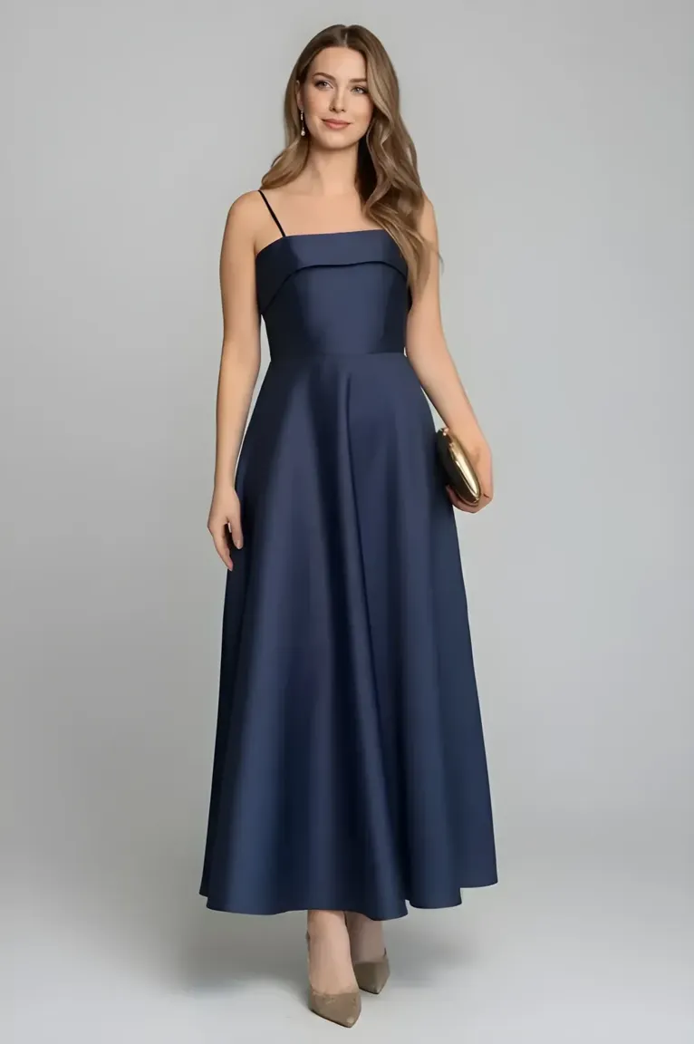sachin and babi light blue dress Dark Blue Spaghetti Straps Maxi Dress