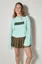 Light Green Flared Sleeves Sweatshirt