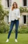 White Round Neck Fur Jacket