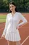 White Hood Neck Casual Jacket