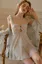 Light Blue Lace Sweetheart Babydoll