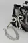 Silver Pearl Bow Bag Charms