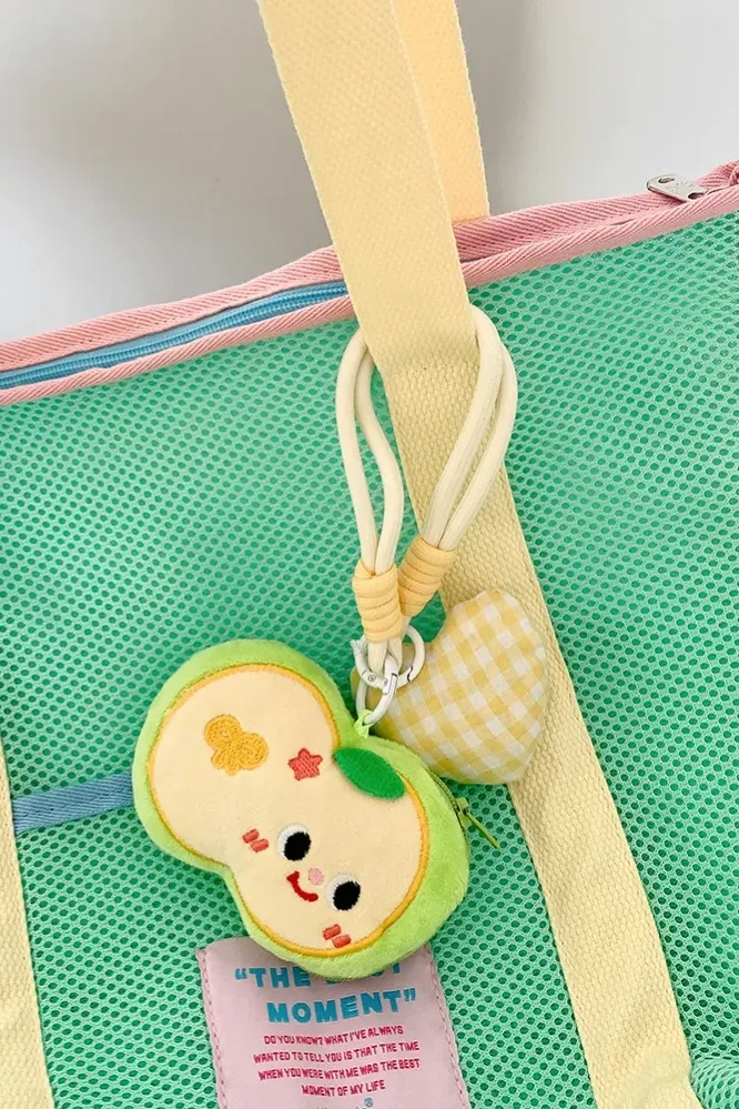 Light Green Fruity Plush Bag Charms - Image 1