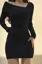 Black Off-Shoulder Bodycon Mini Dress