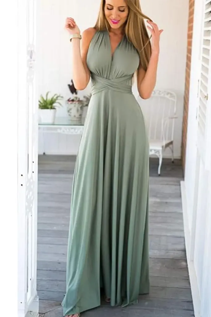 Convertible Infinity Maxi Wrap Dress - Image 1