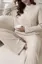 Cream Solid High Neck Co-Ord Set