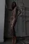 Brown Leopard Print Mermaid Dress