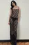 Black Lace Scoop Neck Maxi Dress