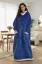Dark Blue Oversized Hood Neck Lounge Dress