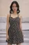 Dark Green Ethnic Print Mini Dress