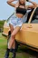 Light Blue High Rise Denim Shorts