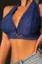 Dark Blue Lace Plunge Neck Bra
