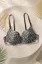Black Leopard Print Padded T-Shirt Bra