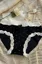 Black Mid-Rise Polka Dot Panties