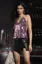 Pink Halter Neck Sequined Top