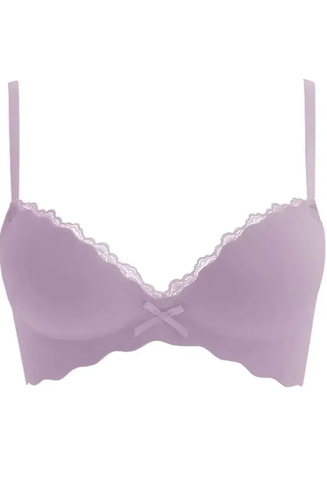 Lavender Scallop Neck Bra - Image 1