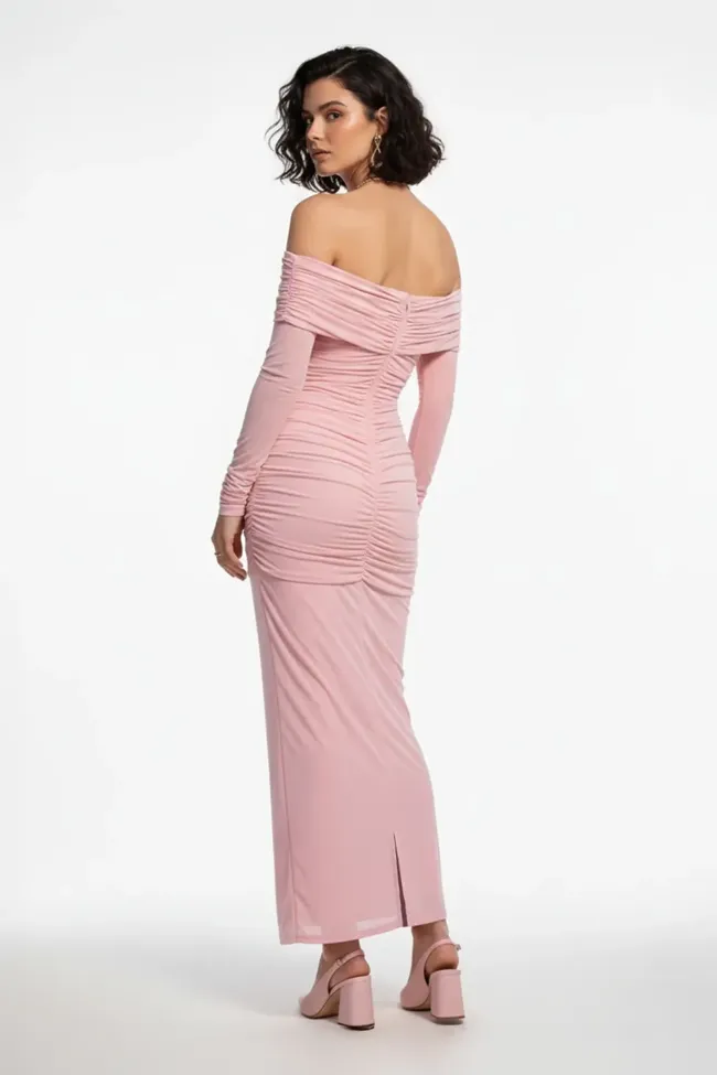 chinese dress ladies Delanie Pink Maxi Dress main image 0