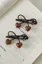 Dark Brown Bow Set Of 2 Hair Clips