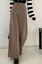Brown High Rise Pleated Wide-Leg Pants