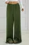 Dark Green Mid Rise Corduroy Pants